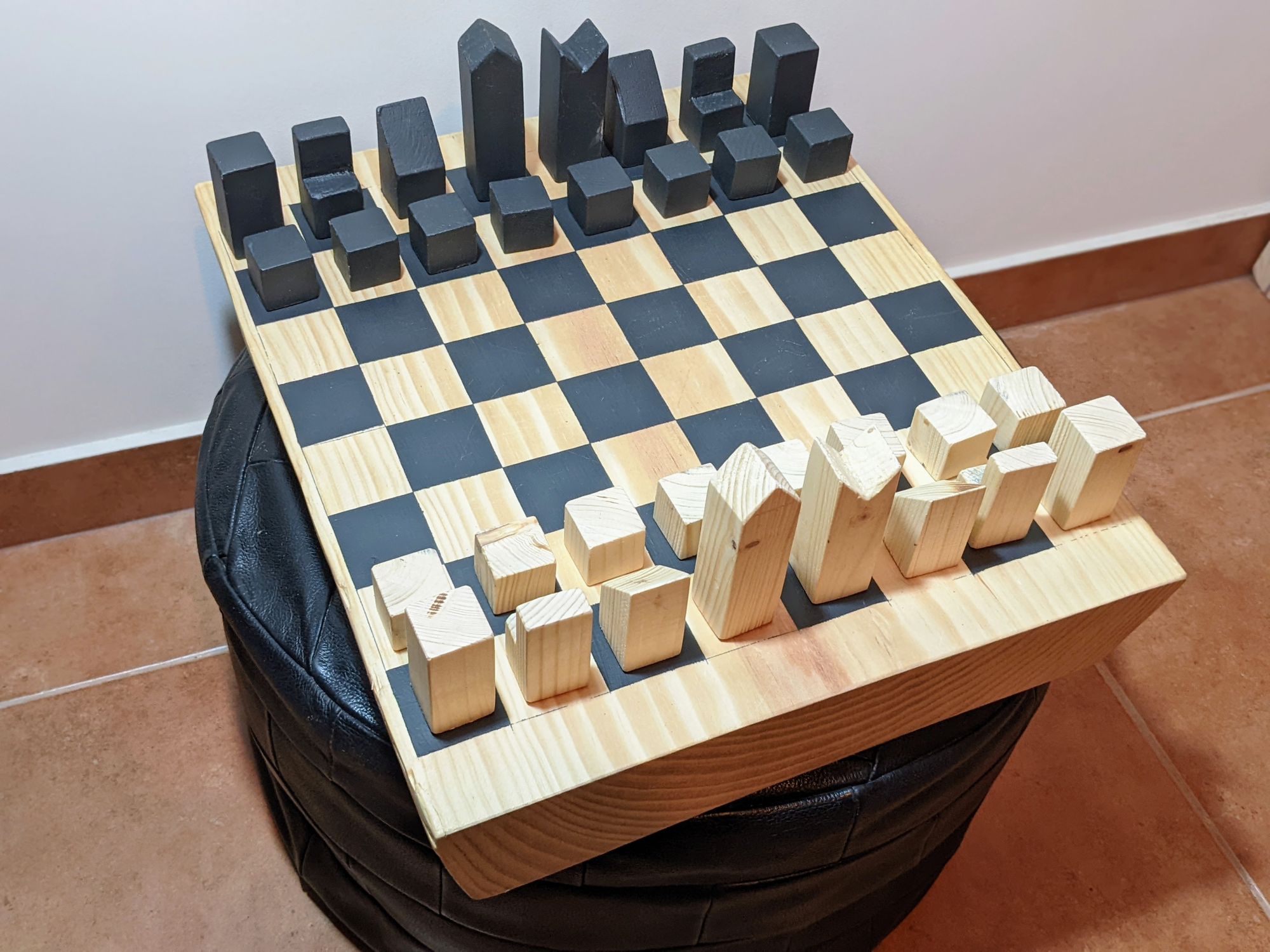 The joy of crafting imperfect things: chess set