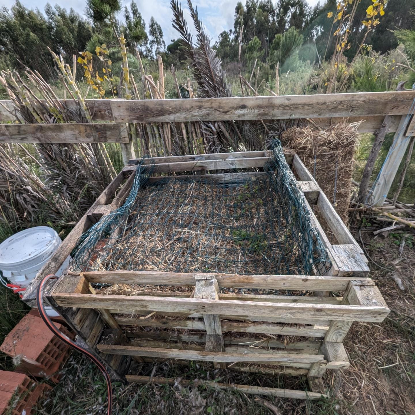 The new compost bin is now active