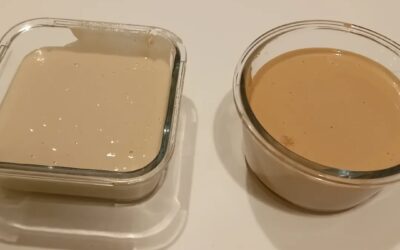 Homemade peanut butter.