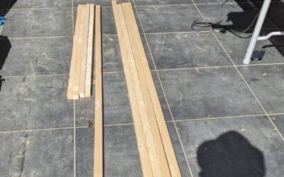 Making the doors for the last duck coop.