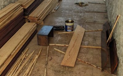 Varnishing planks for the new duck coops.