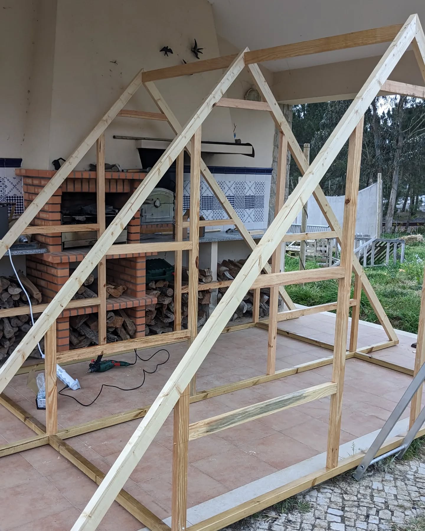 New duck coop frame complete.