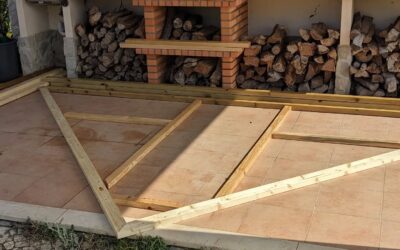 Starting to assemble a new duck coop.