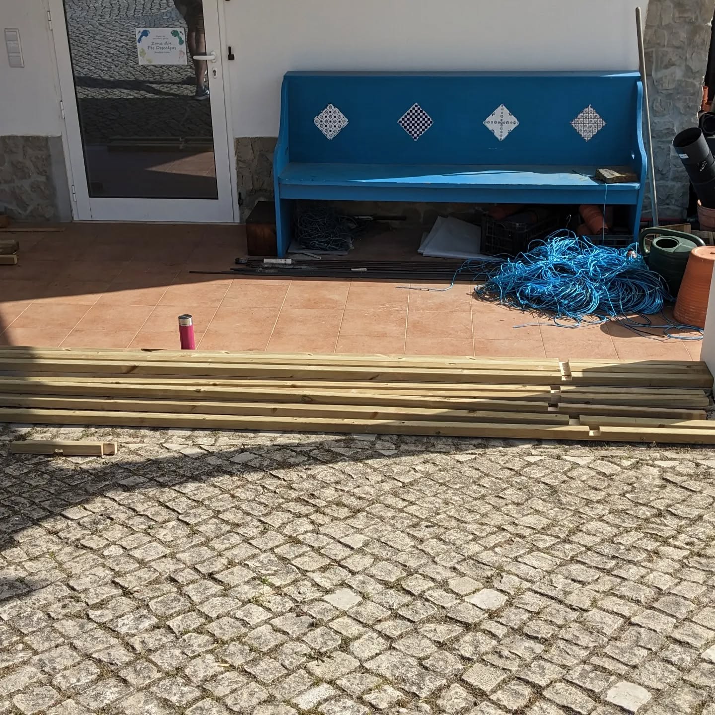 Cutting and test fitting half lap joinery for the duck coop base.