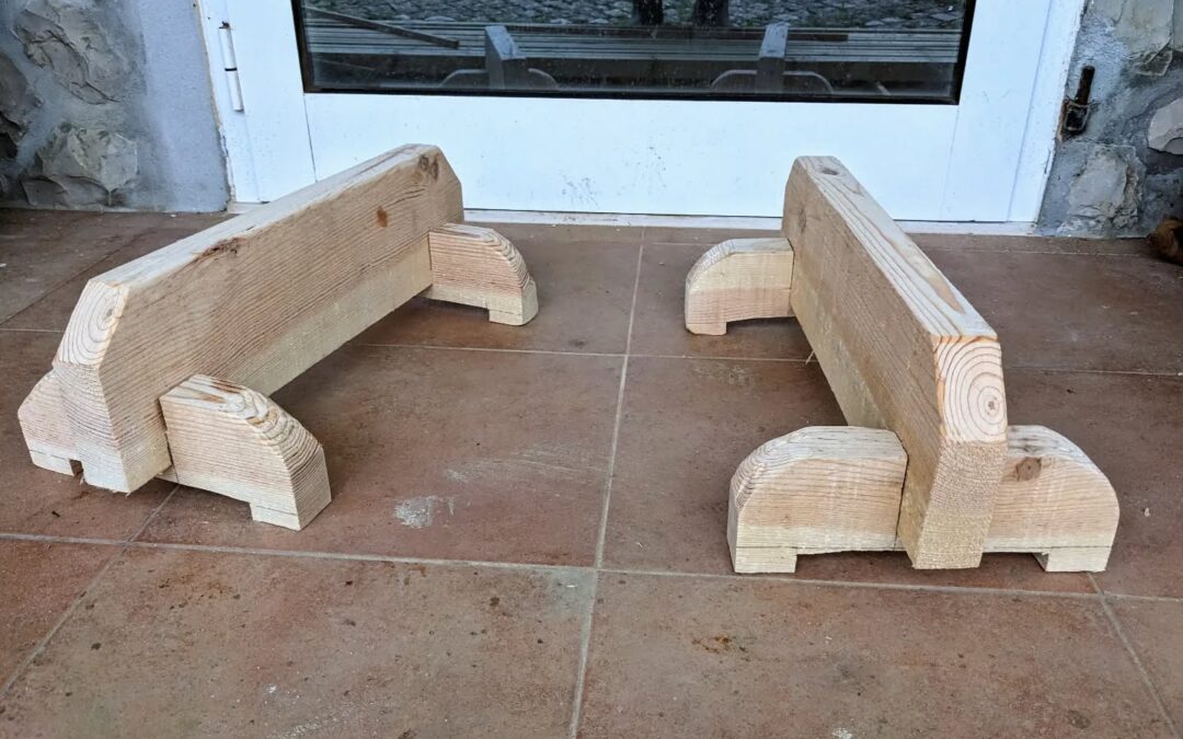 Today’s project: building the japanese saw horses from @rexkrueger’s book.