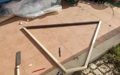 Started making the #greenhouse windows.