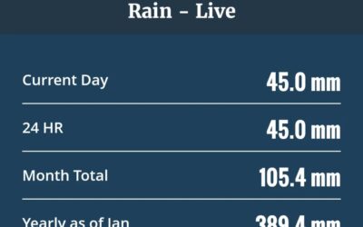 Today brought just over 10% of the total rainfall we got this year 🌧️⛈️💧