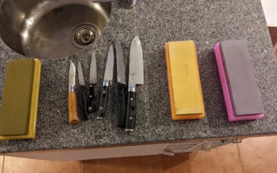 Knife sharpening day.