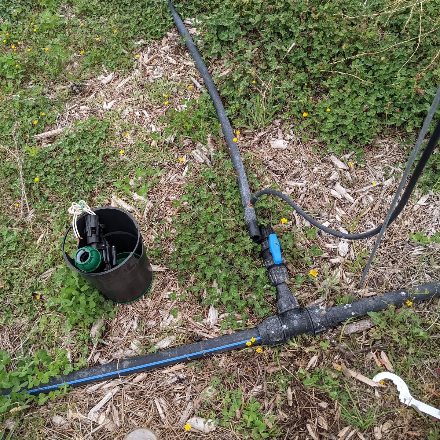 Replacing the last batch of manual valves with electric ones.