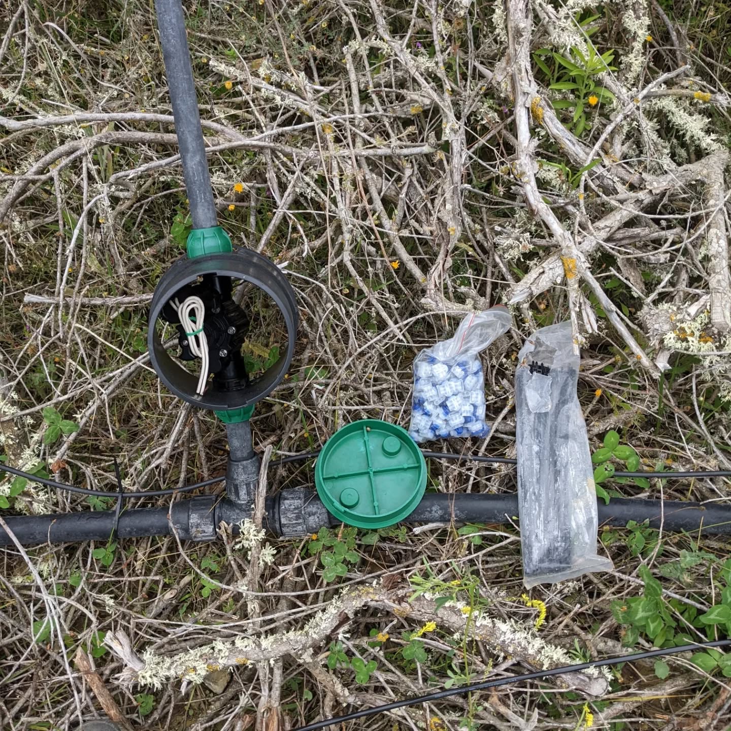 Wiring up more #irrigation valves.