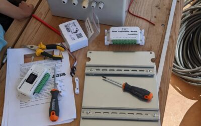 Finished assembling the two #irrigation controllers in their waterproof enclosures.