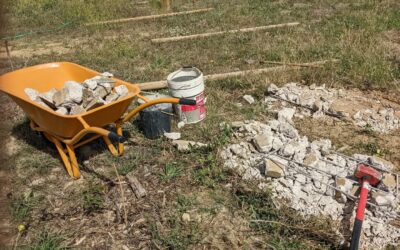 Last round of breaking up and hauling off rubble from the zone 2 border.