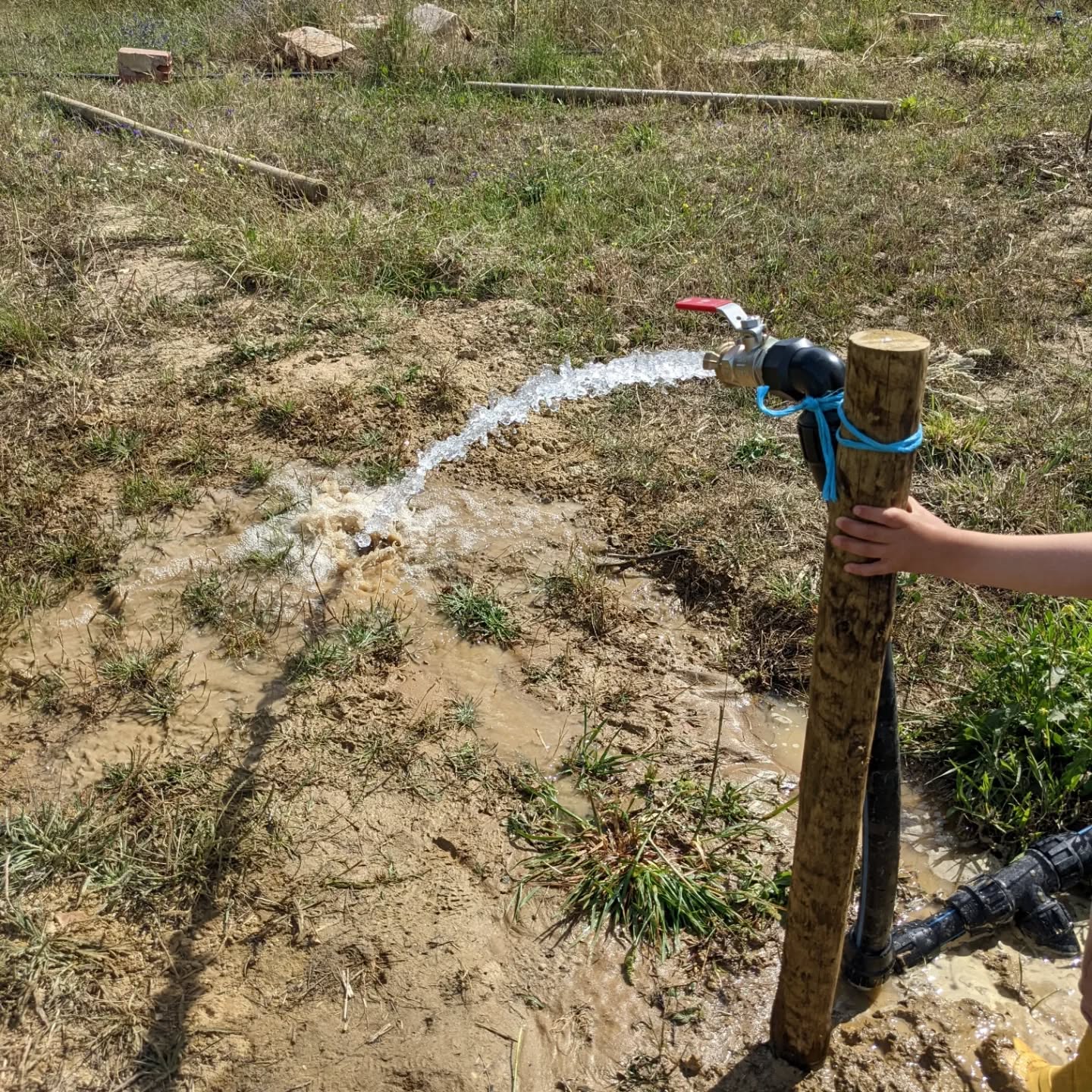Made another #twistfit water point to allow watering the east area while we wait for more sprinklers to install.