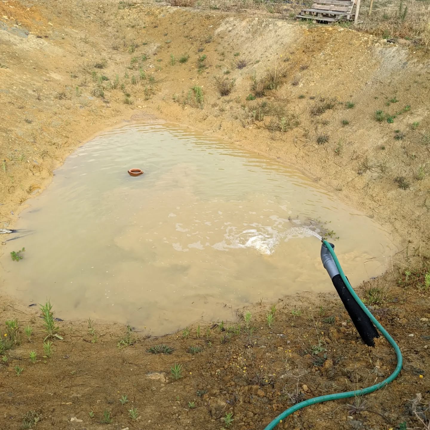 Filled up the west #pond again. Unfortunately this uncovered an issue with the water pumping system, hopefully we can get it fixed soon…