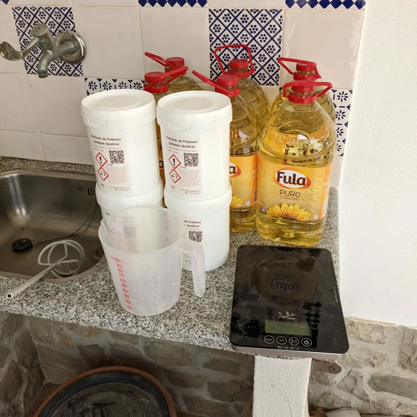 Making JADAM wetting agent (JWA) for the first time! Nervously exciting because of the caustic chemical involved.