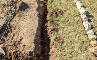 The masonry edging is finally gone