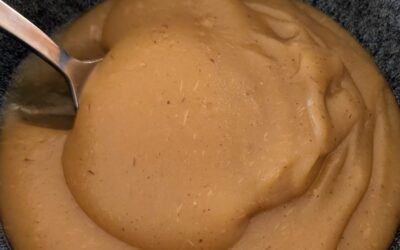 Our of our children picked some apples from the garden and made an apple puree with cinnamon and ginger. The result? Delicious!