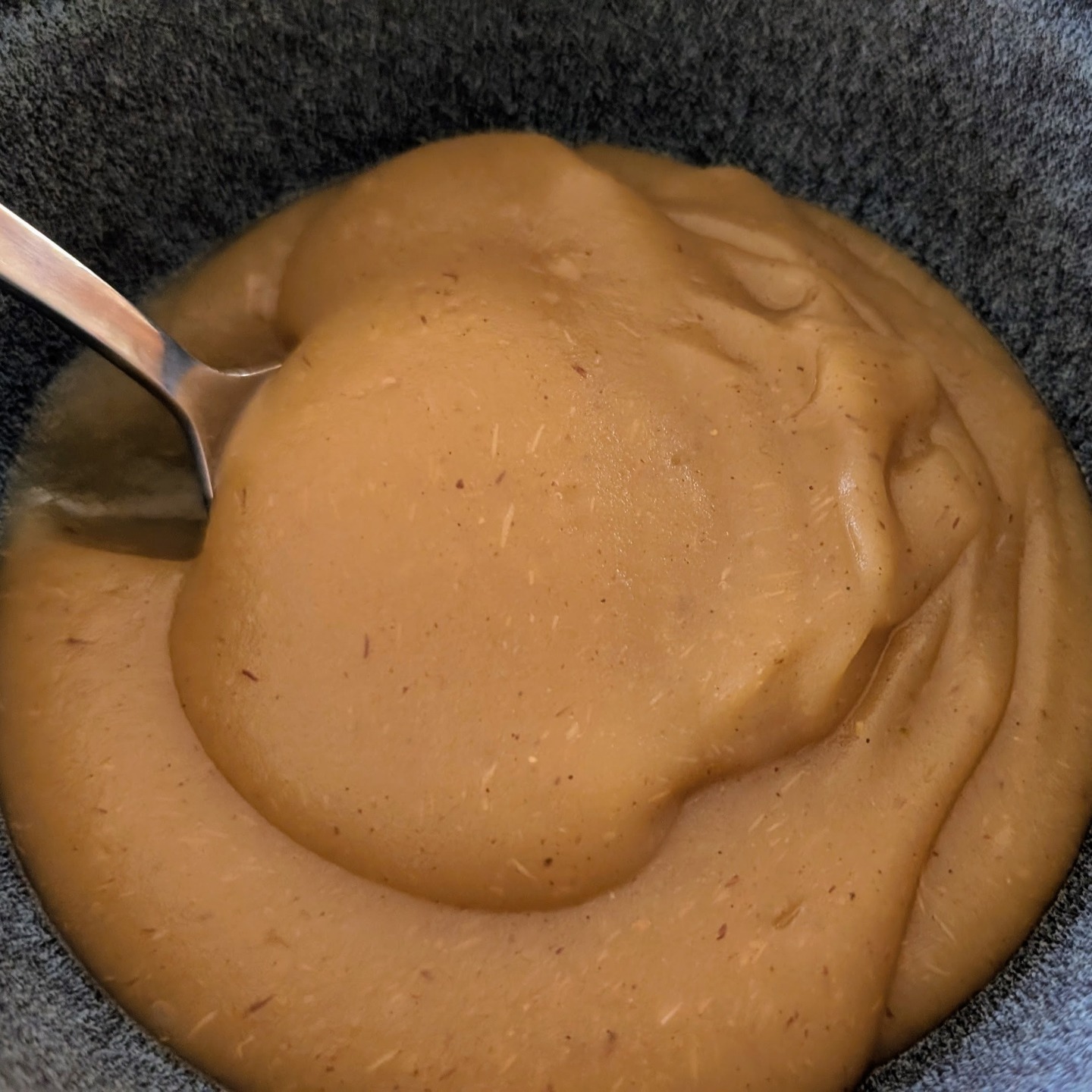 Our of our children picked some apples from the garden and made an apple puree with cinnamon and ginger. The result? Delicious!