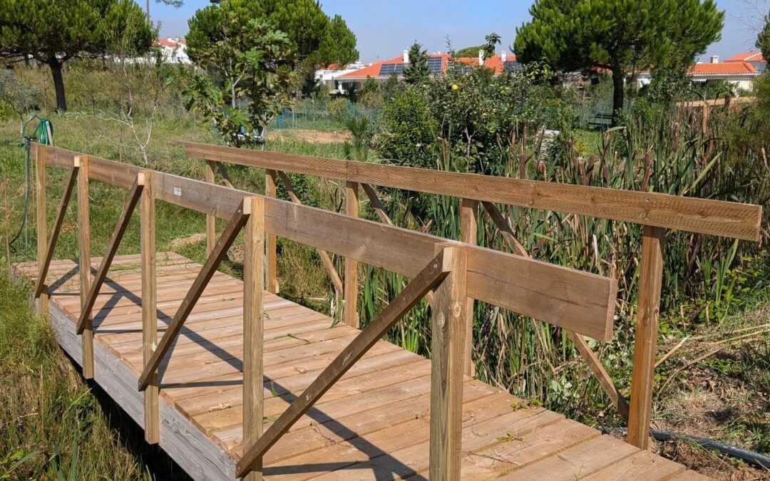 The footbridges now have handrails.