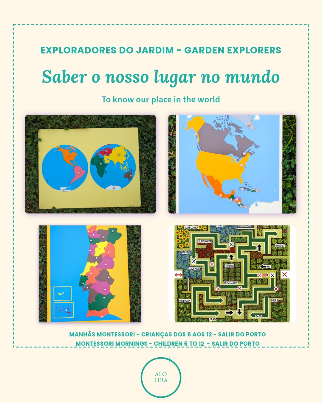 A map of the world. A map of the continent. A map of the country. And then, a map of the garden.